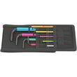 Набір Г-подібних ключів WERA, 950/9 Hex-Plus Multicolour Imperial 1, дюймових, BlackLaser, 05022639001