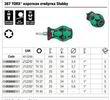 Викрутка для карбюраторів WERA, 367 TORX® Stubby, TX27×54мм, 05008860001. Фото-7