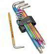 Набір Г-подібних ключів WERA 3950/9 Hex-Plus Multicolour HF Stainless 1, метричних, нержавіюча сталь, з фіксуючою функцією, 05022699001. Фото-2