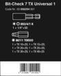 Набор бит Wera Bit-Check 7 TX Universal 1, 05056294001. Фото-3
