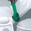 Набор с трещоточкой WERA 8100 SB 13 Zyklop Comfort, квадрат 3/8, дюймовый, 05005531001. Фото-3