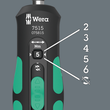 Отвертка динамометрическая реверсная с битами WERA 7515/7 Kraftform Safe-Torque Speed Bicycle 1, 05075850001. Фото-4