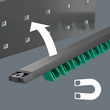 Набор комбинированных гаечных ключей WERA 9642 Magnetic rail 6003 Joker Imperial 1, 8шт, 05020235001. Фото-9