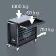 Візок інструментальний з нержавійки WERA 9701 Tool Rebel roller cabinet Stainless XXL 1, 188 од. 05150131001. Фото-11